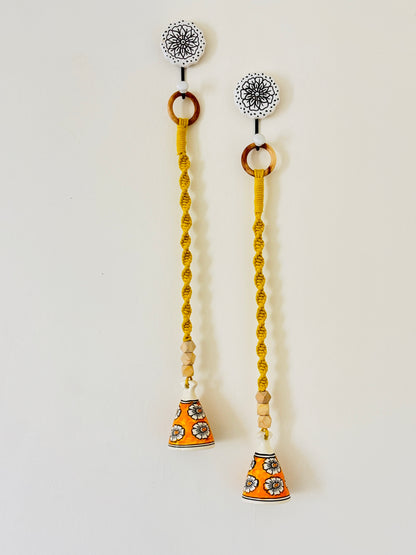 Modern Yellow Cone Bell – Set of 2