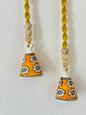 Modern Yellow Cone Bell – Set of 2
