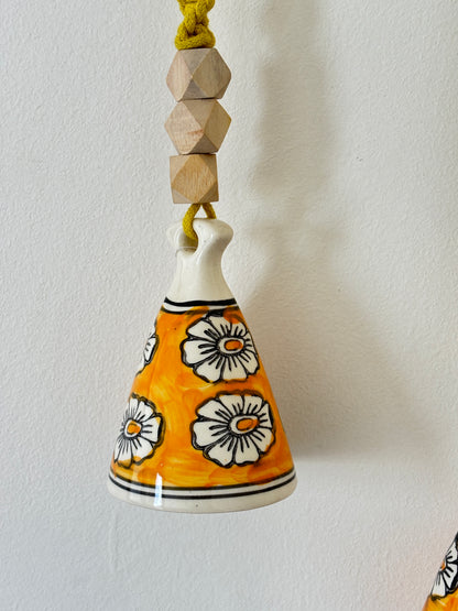 Modern Yellow Cone Bell – Set of 2
