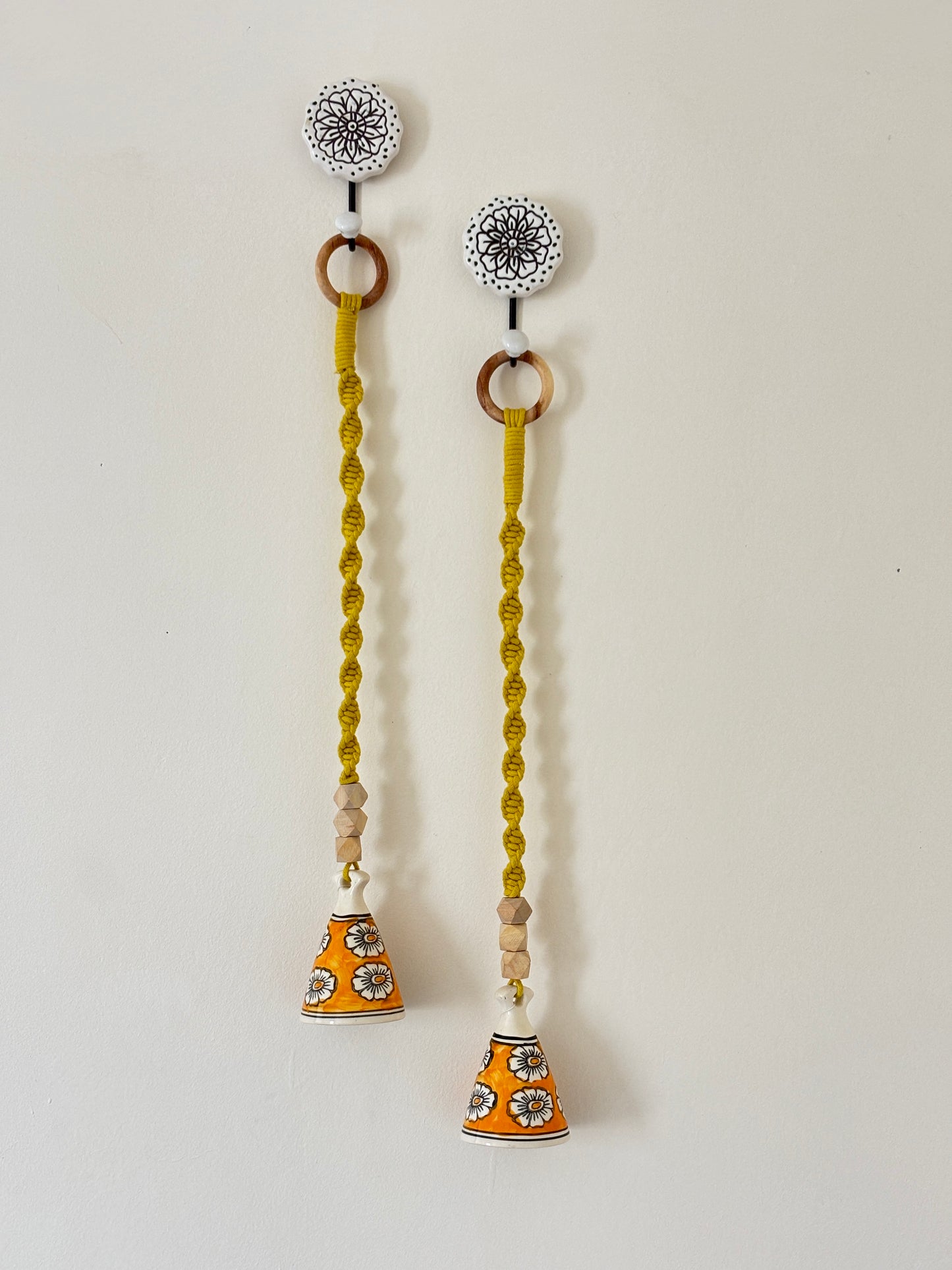 Modern Yellow Cone Bell – Set of 2