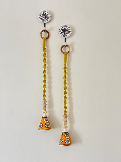 Modern Yellow Cone Bell – Set of 2