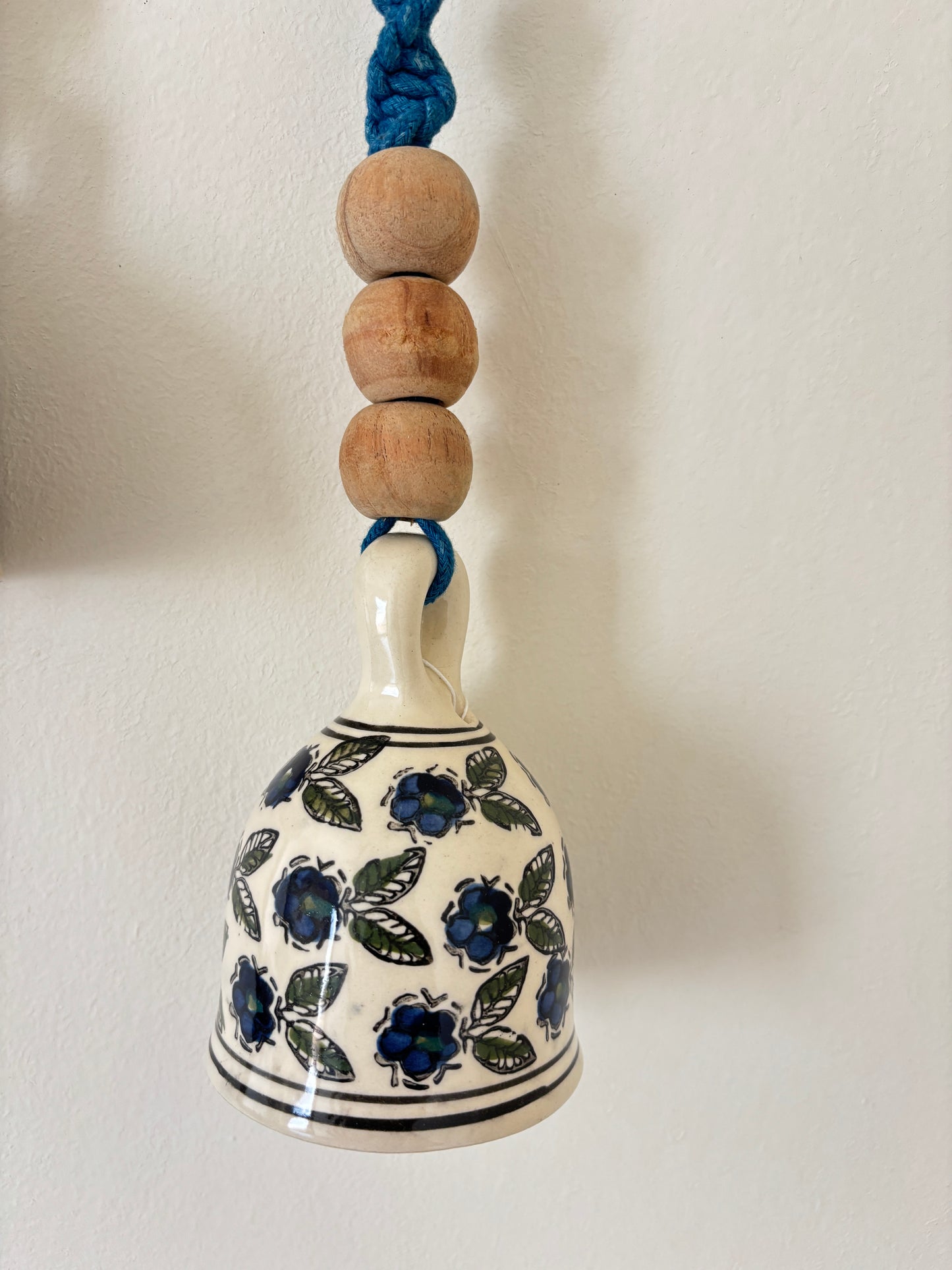 Blue Floral Single Bell – Set of 2