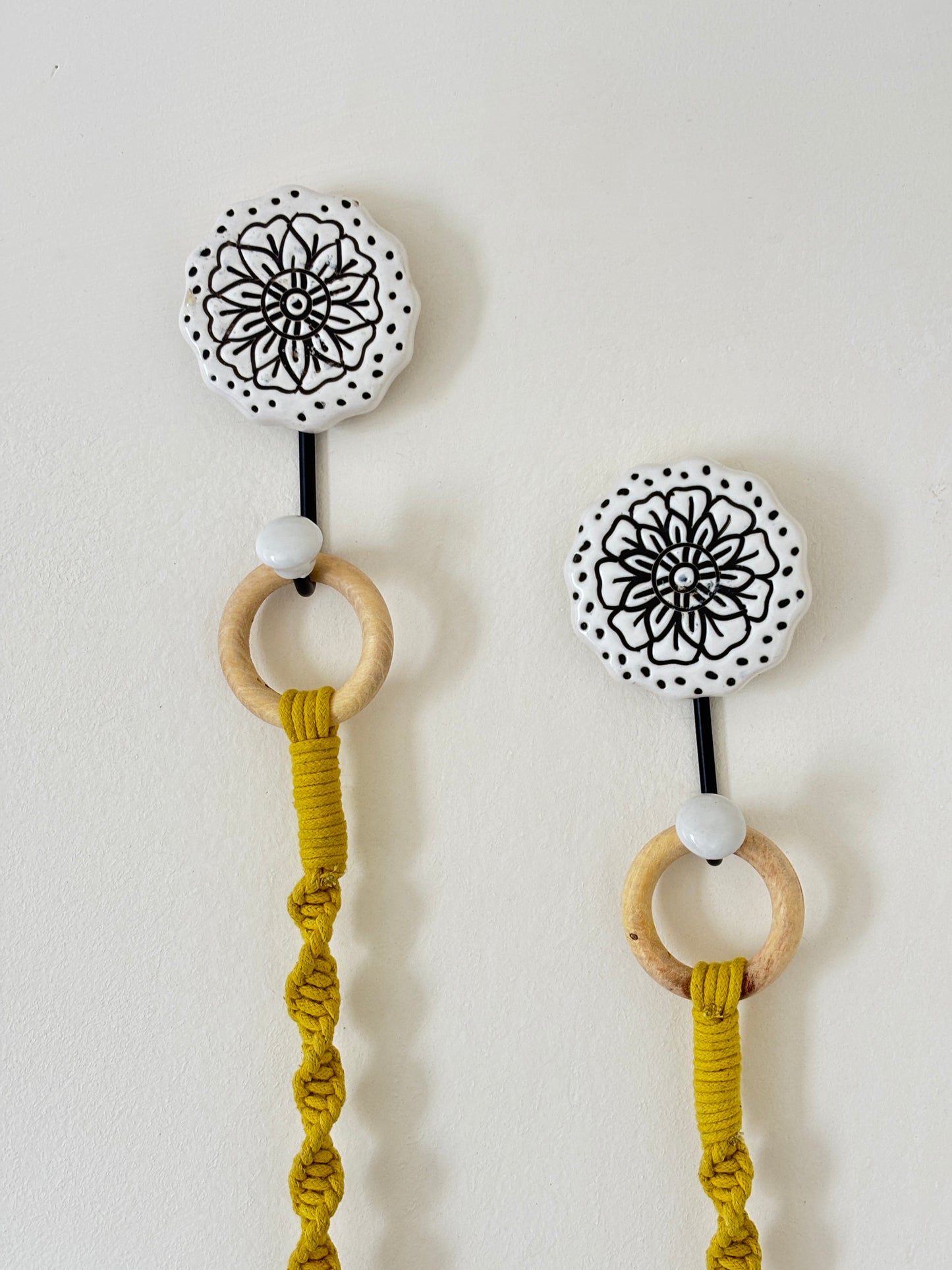 Yellow Floral Single Bell – Set of 2