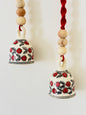 Red Floral Single Bell – Set of 2