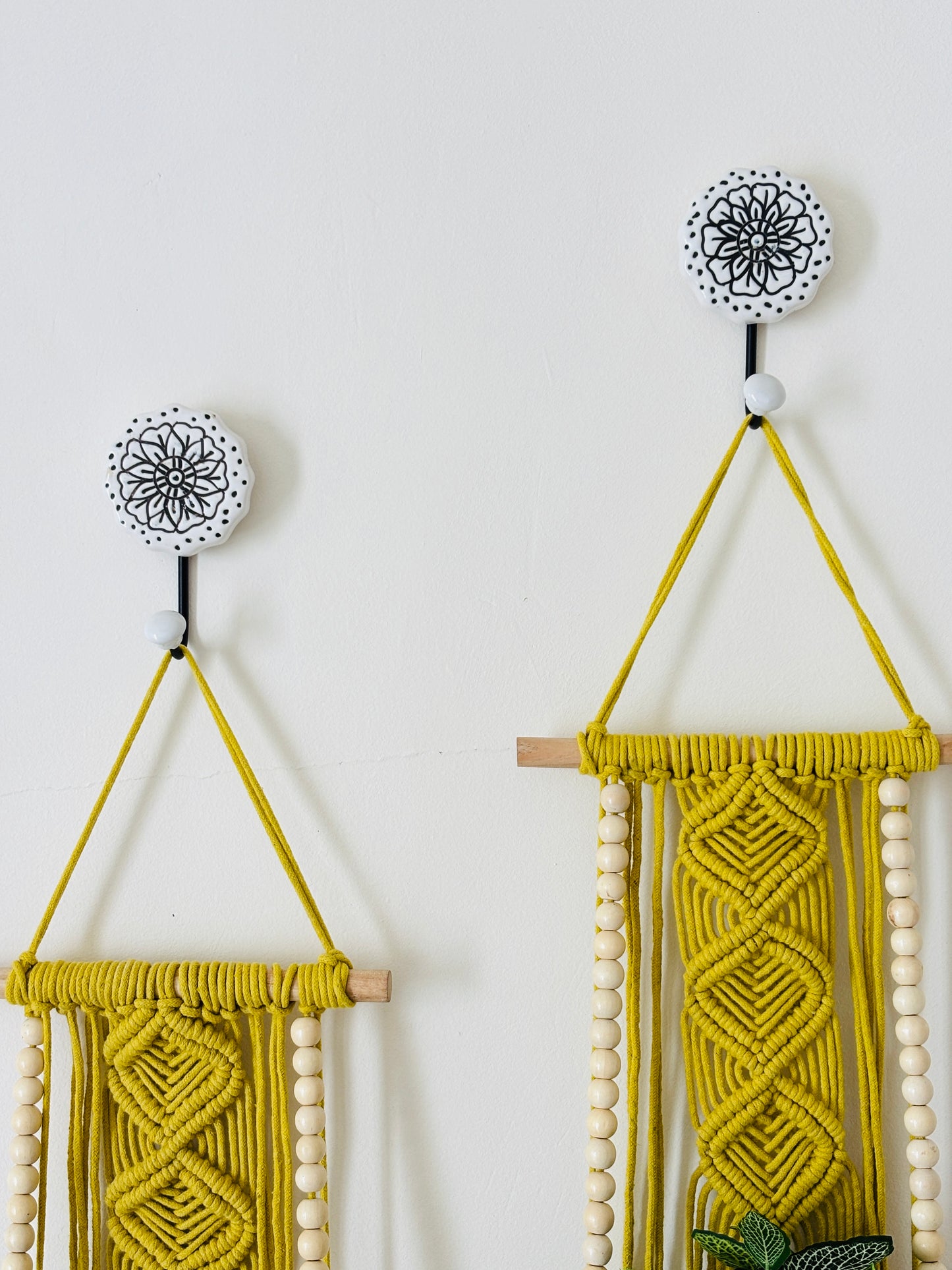 Soul Weave Planter Hanger – Lime Yellow (Set of 2)