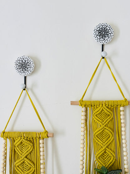Soul Weave Planter Hanger – Lime Yellow (Set of 2)