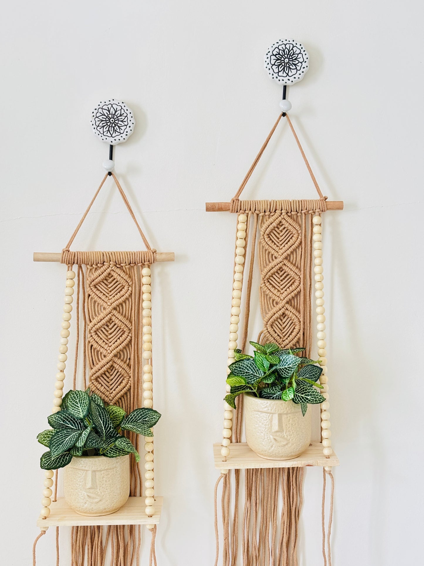 Soul Weave Planter Hanger – Caramel Brown (Set of 2)