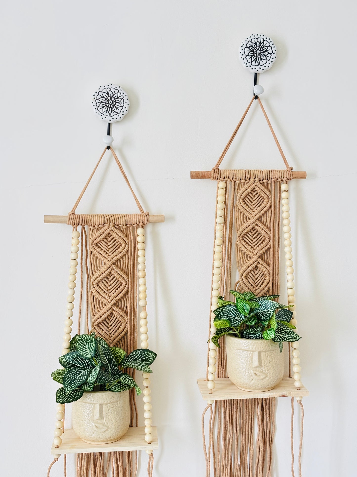 Soul Weave Planter Hanger – Caramel Brown (Set of 2)