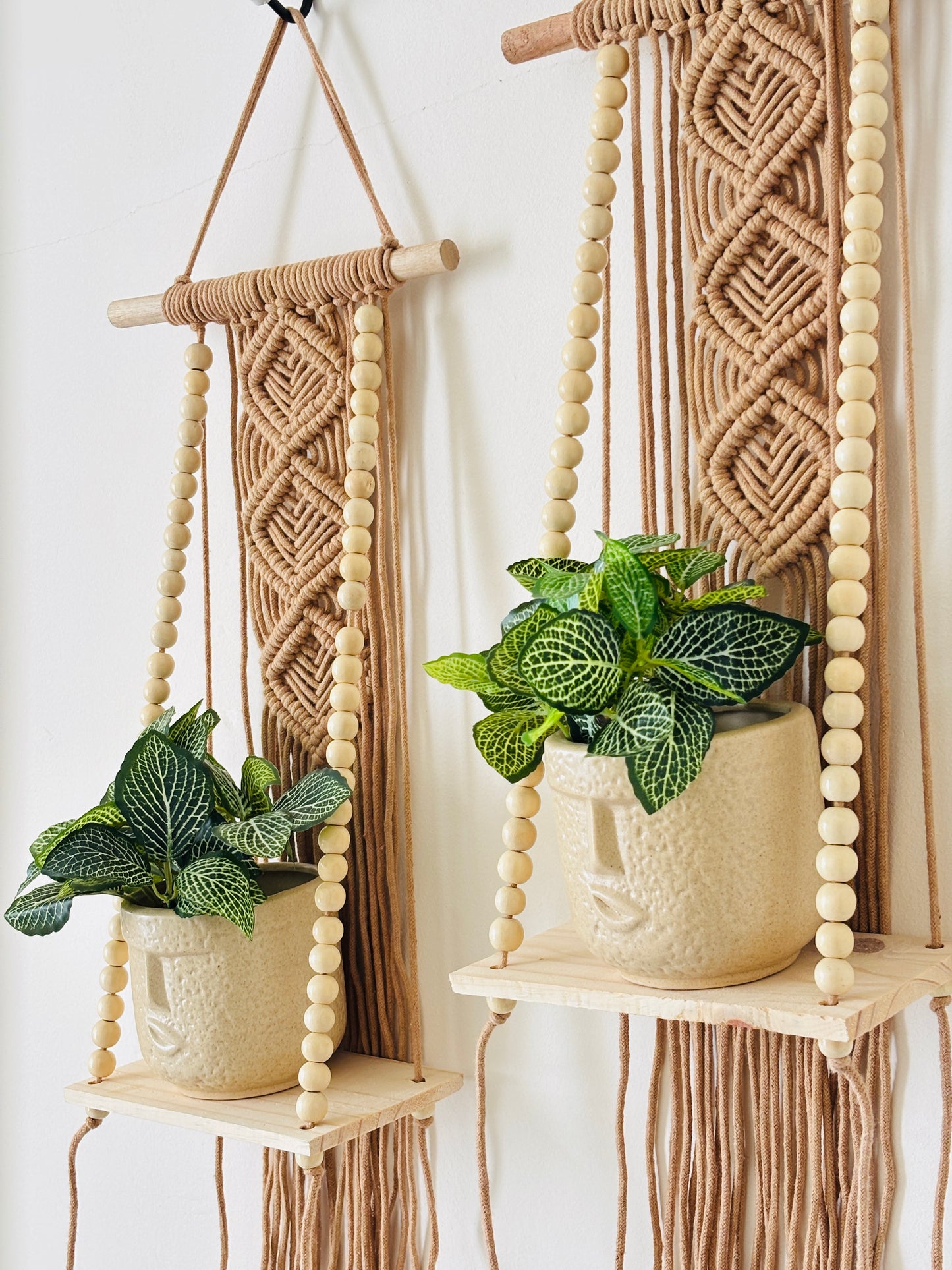 Soul Weave Planter Hanger – Caramel Brown (Set of 2)