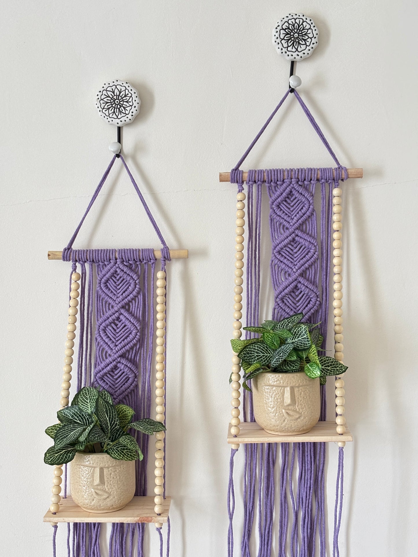 Soul Weave Planter Hanger – Lavender (Set of 2)