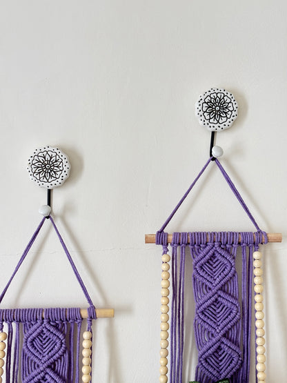 Soul Weave Planter Hanger – Lavender (Set of 2)