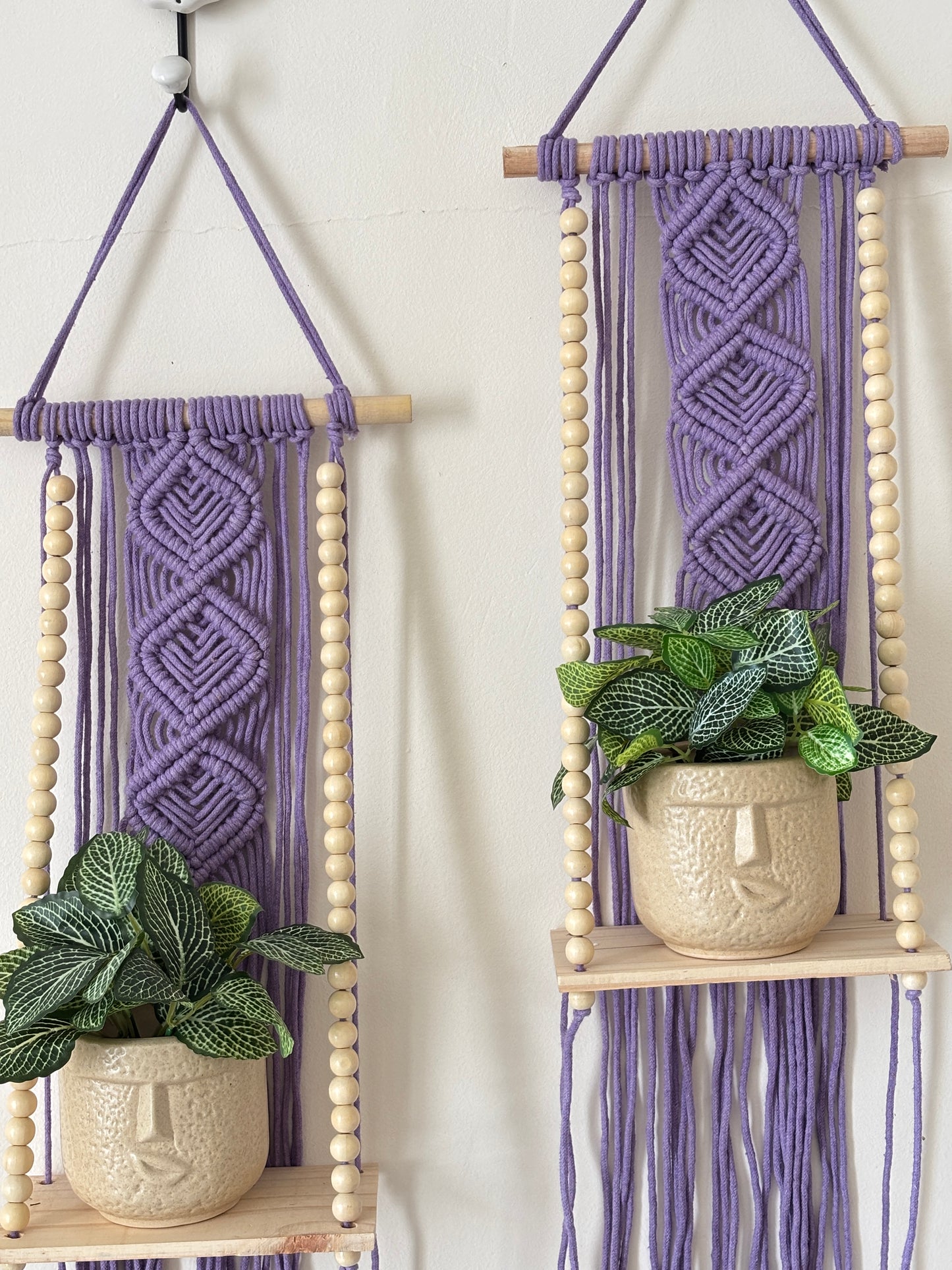Soul Weave Planter Hanger – Lavender (Set of 2)