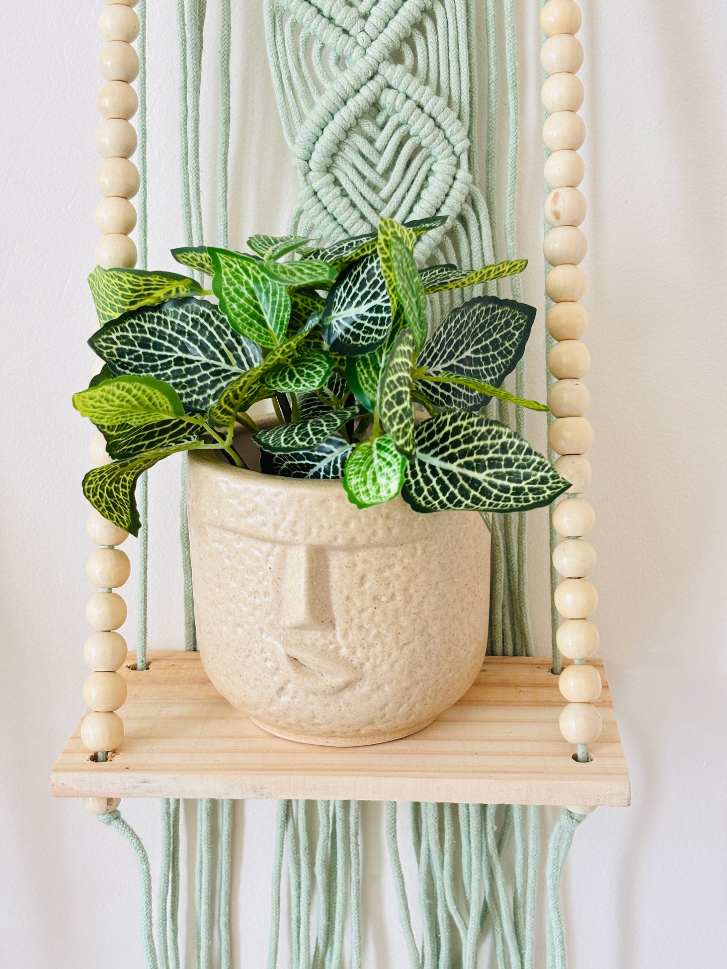 Soul Weave Planter Hanger – Mint Green (Set of 2)
