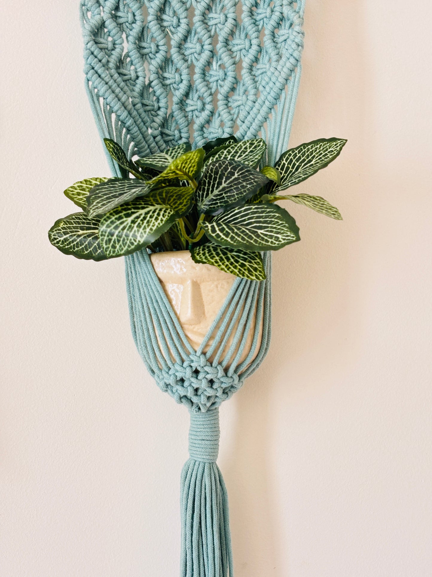 Peace Knot Planter Hanger Set – Cloud Blue
