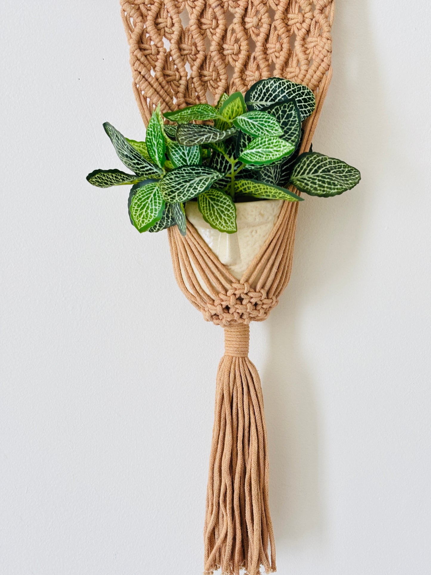 Peace Knot Planter Hanger Set – Caramel Brown