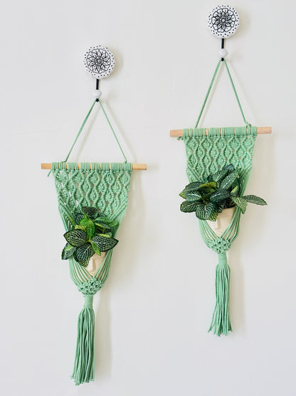 Peace Knot Planter Hanger Set – Mint