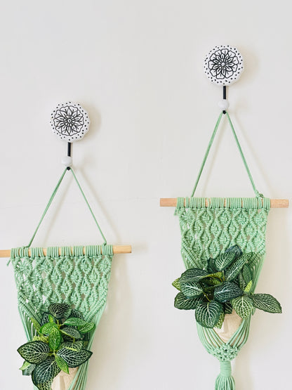 Peace Knot Planter Hanger Set – Mint