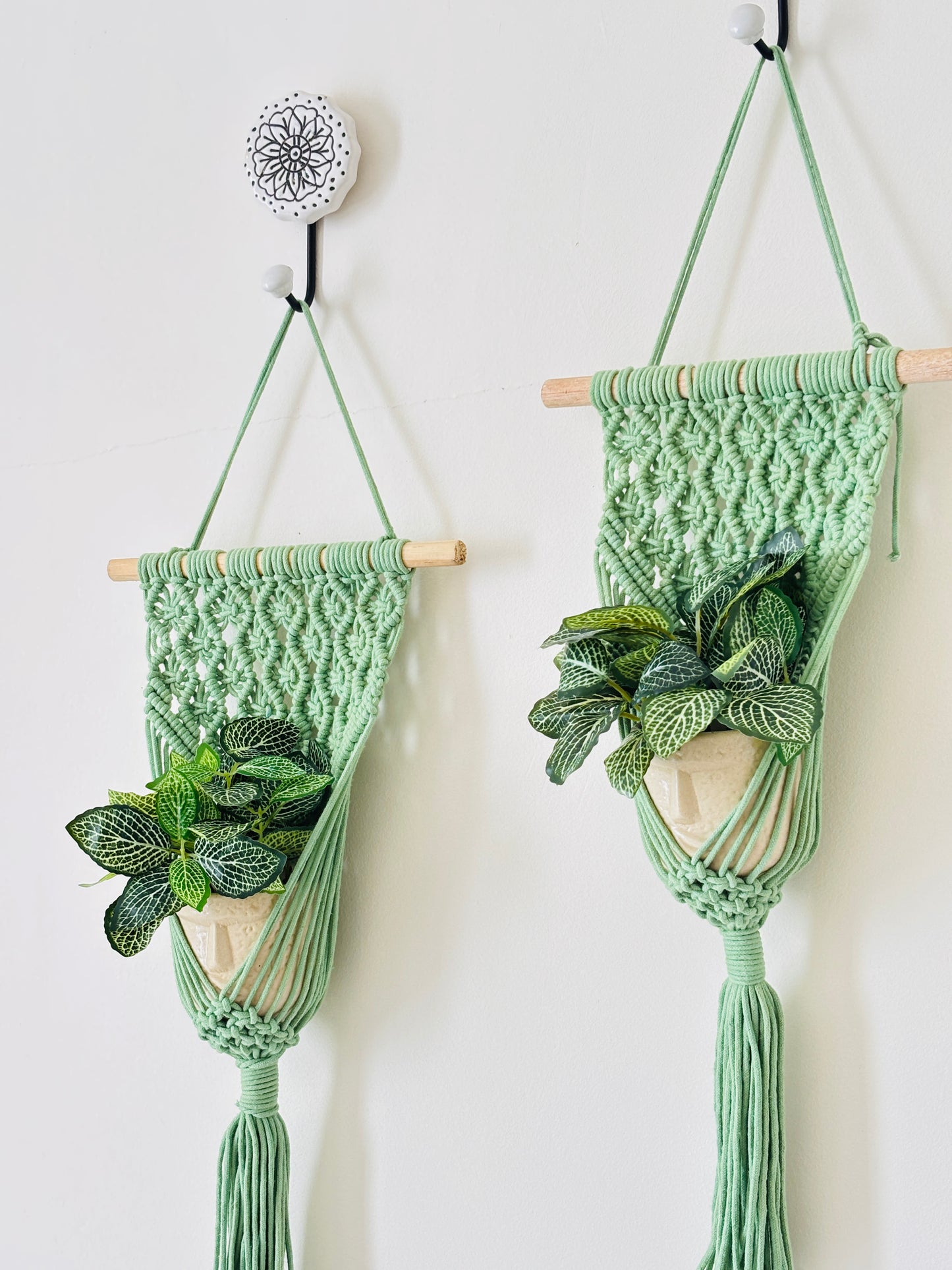 Peace Knot Planter Hanger Set – Mint