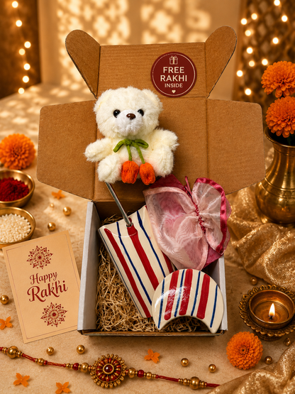 Teddy Tales Sipper Gift Box – Vintage Stripes