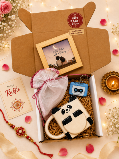 Panda Hugs Rakhi Gift Box