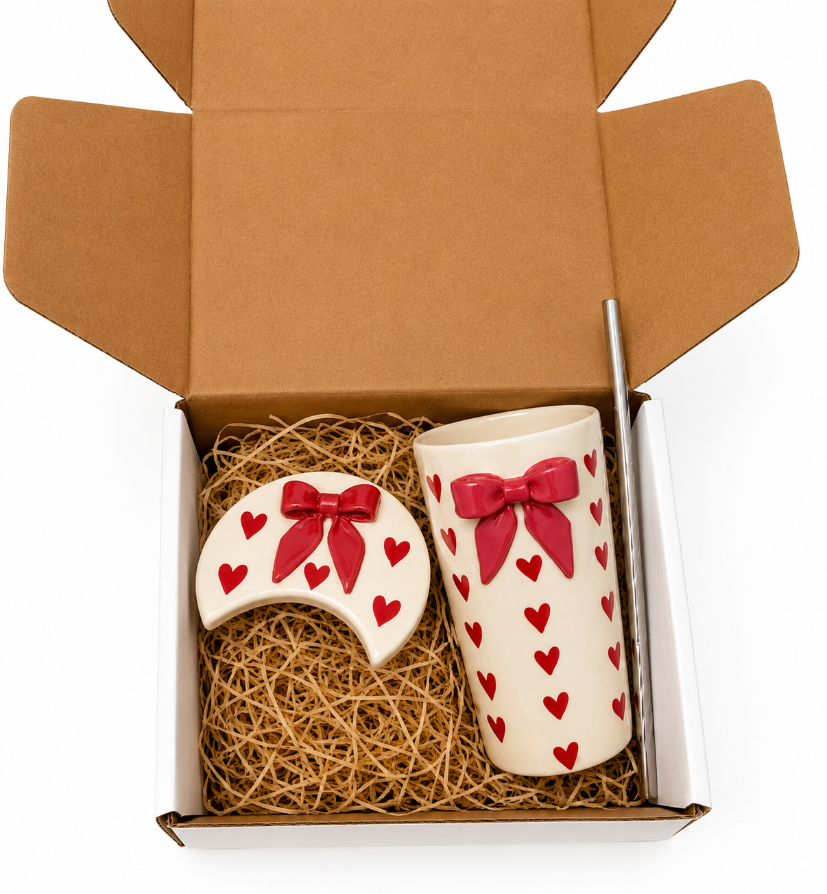 Teddy Tales Sipper Gift Box – Pink Bow