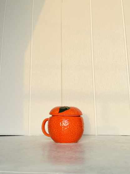 Orange Crush Mug with lid - Set of 1