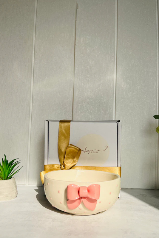 Bow Salad Bowl – Pink