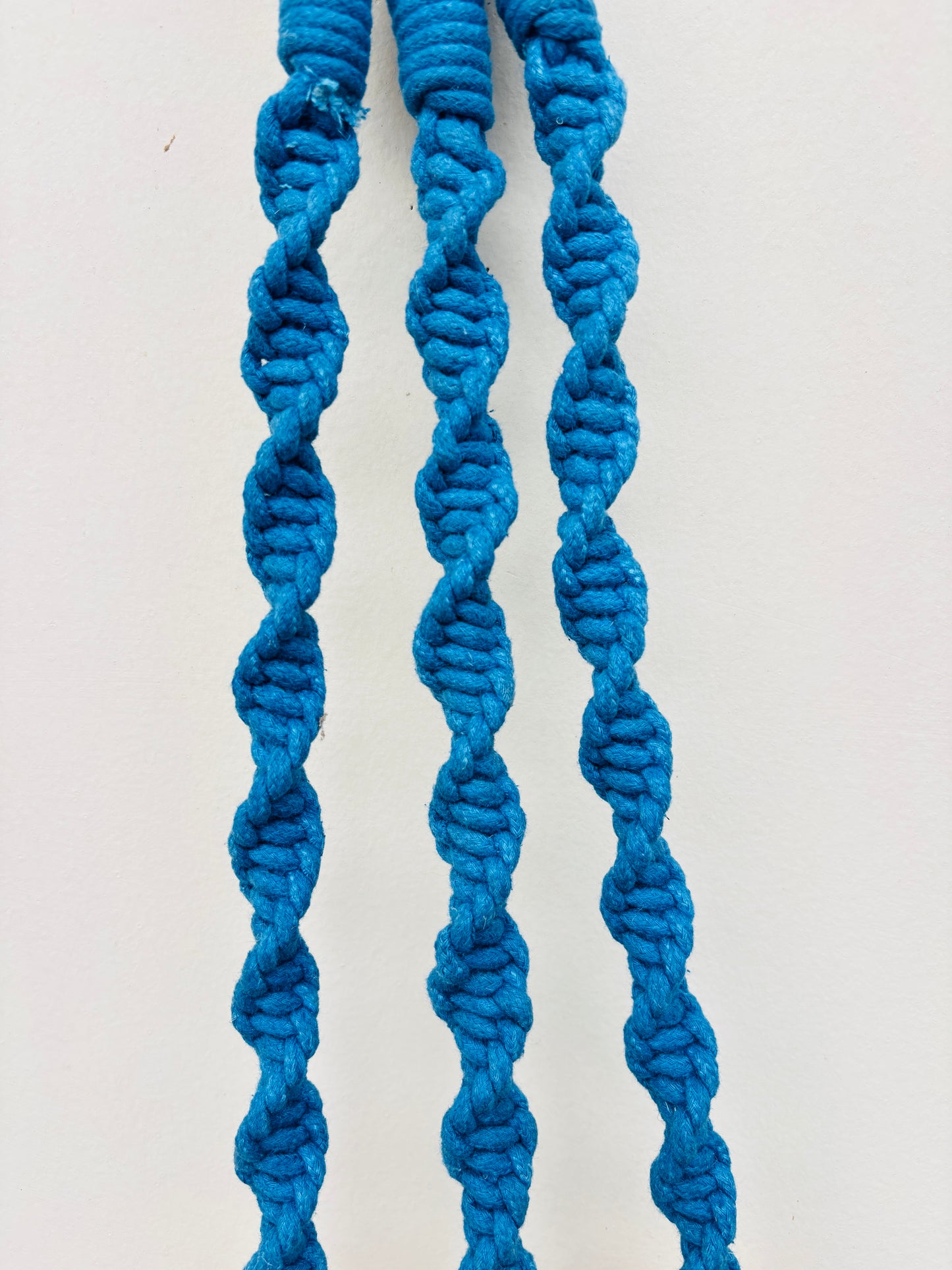 Blue Aura Macrame Bell Combo - Set of 2