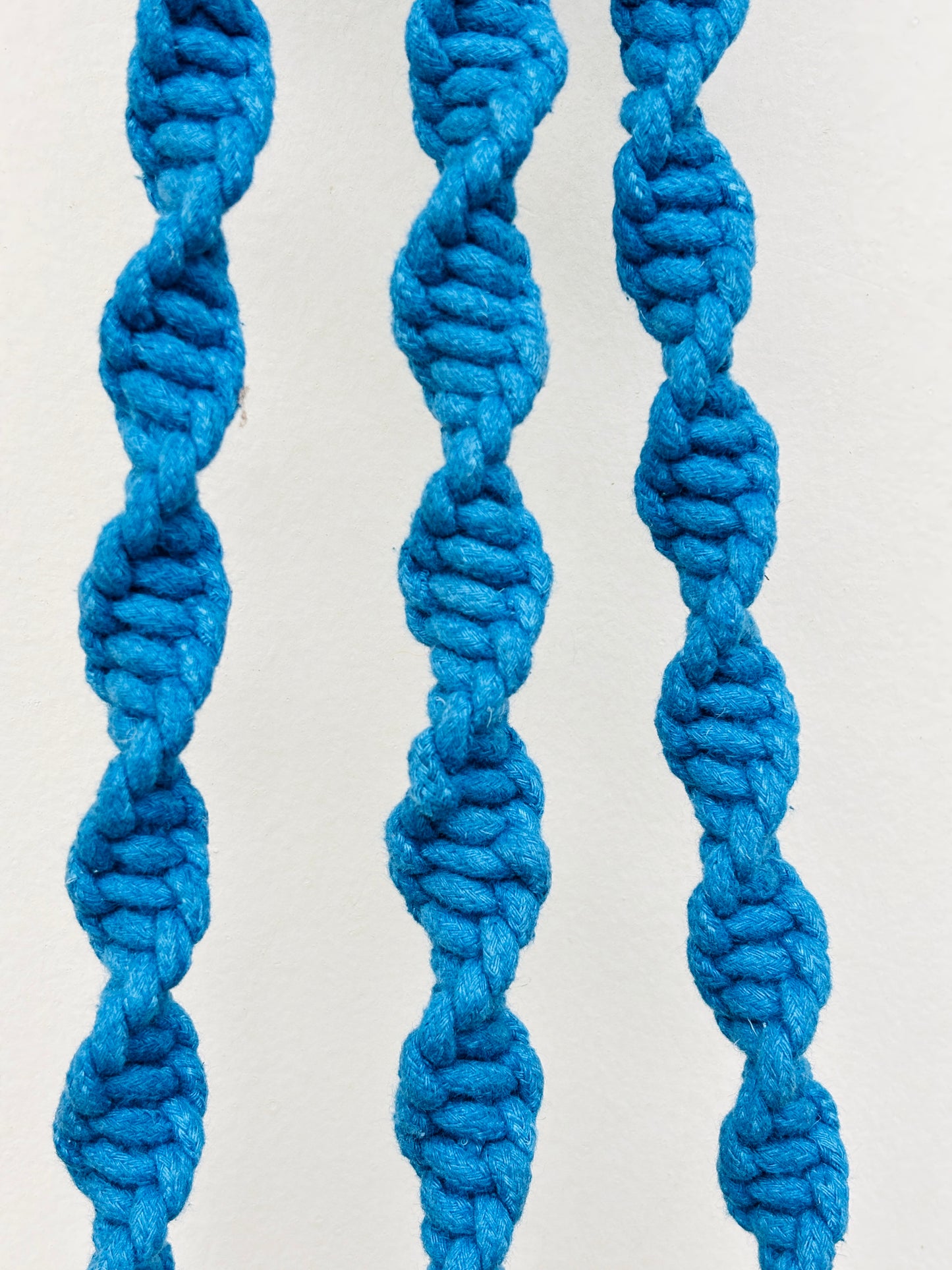 Yellow & Blue Aura Macrame Bell Combo -  Set of 2
