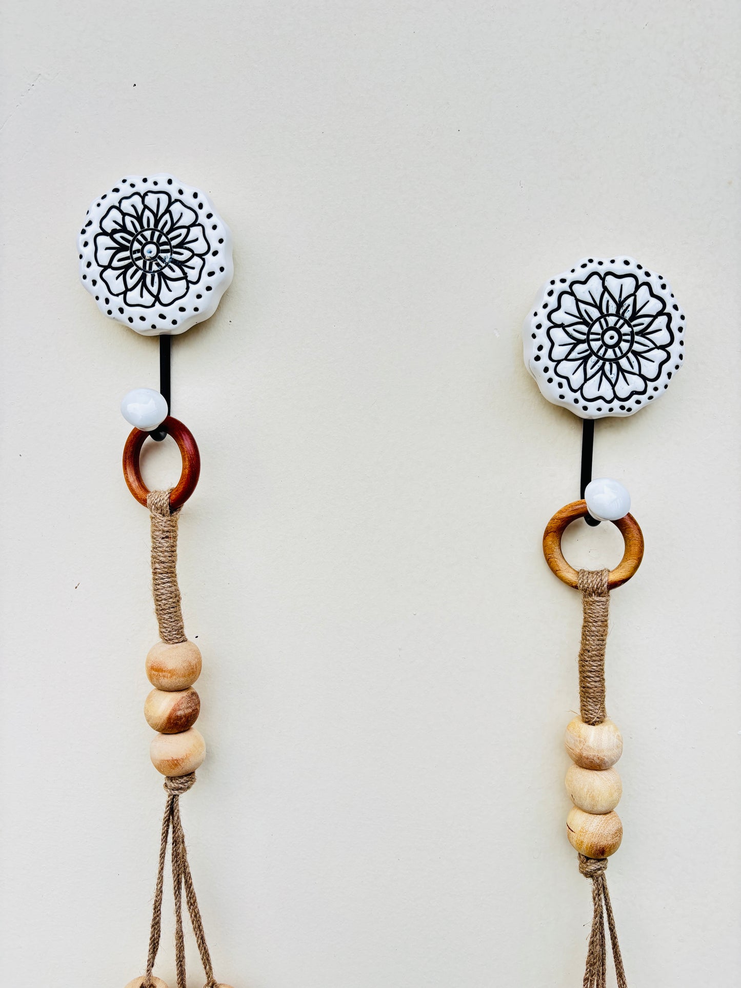 VibesRoute Monochrome Sattva Bell Hanging – Set of 2