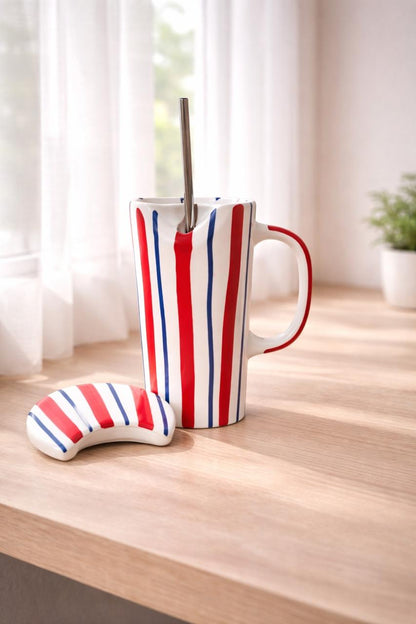 Red & Blue Stripe Sipper – Set of 1
