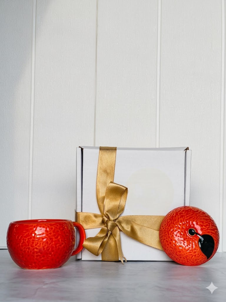 Orange Crush Mug with lid - Set of 1